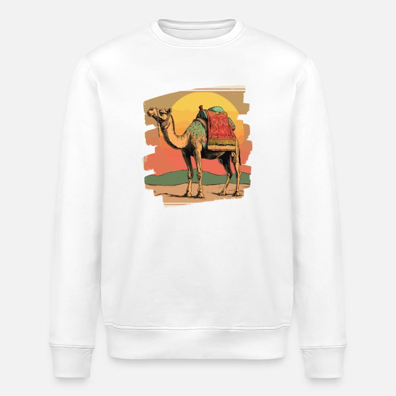 Camel - Stanley/Stella ROLLER Unisex Organic Sweatshirt - white