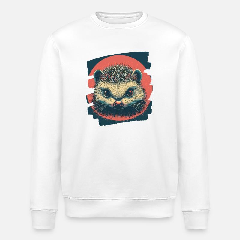 Igel - Stanley/Stella Unisex Bio-Sweatshirt ROLLER - Weiß