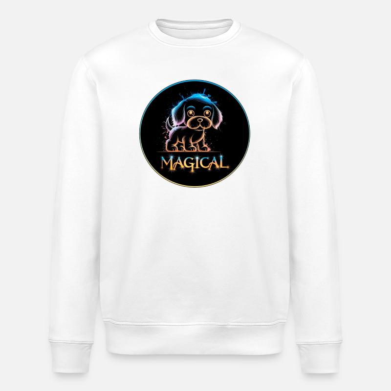 Magic Puppy - Stanley/Stella ROLLER Unisex Organic Sweatshirt - white