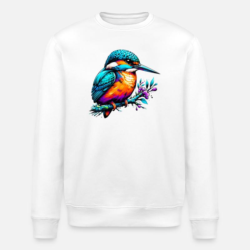Eisvogel - Stanley/Stella Unisex Bio-Sweatshirt ROLLER - Weiß