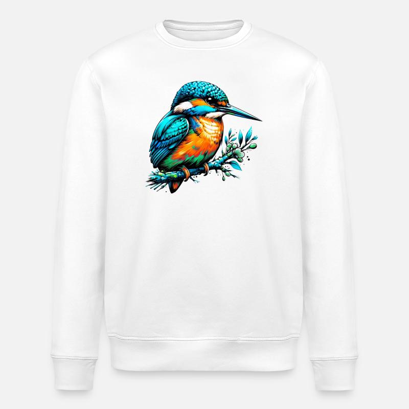 Eisvogel - Stanley/Stella Unisex Bio-Sweatshirt ROLLER - Weiß