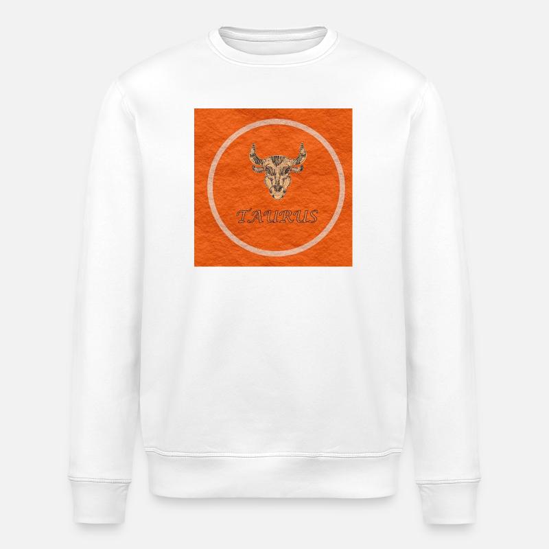 Taureau - Sweat bio ROLLER Stanley/Stella Unisexe - blanc