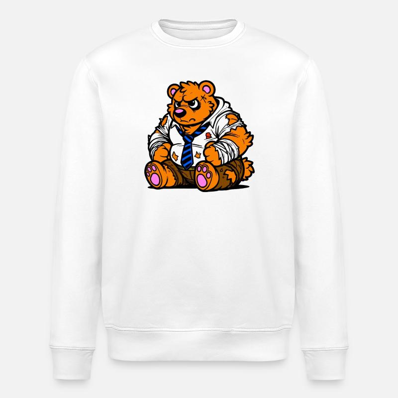 Bürobär - Stanley/Stella Unisex Bio-Sweatshirt ROLLER - Weiß