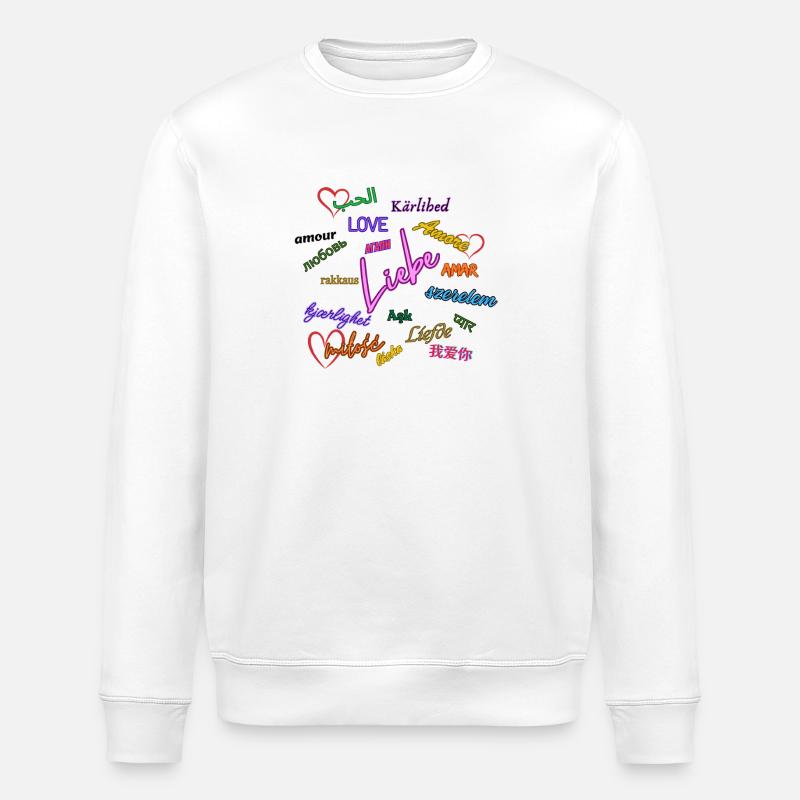 Amour - Sweat bio ROLLER Stanley/Stella Unisexe - blanc