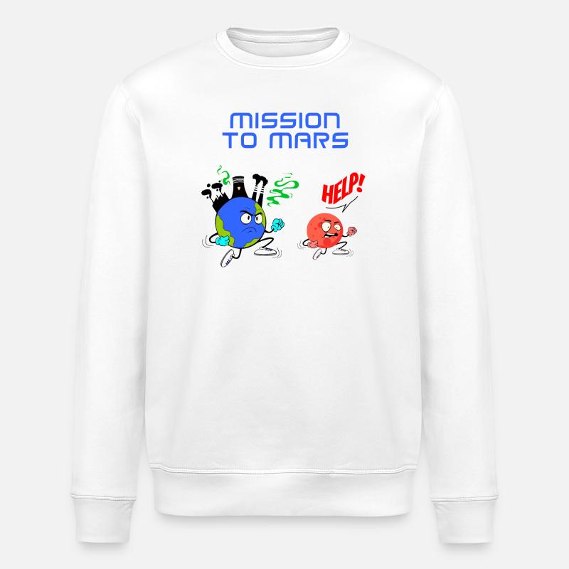 Mission to Mars - Sweat bio ROLLER Stanley/Stella Unisexe - blanc