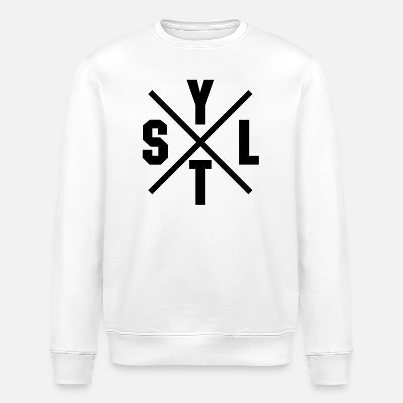 Croix de Sylt - Sweat bio ROLLER Stanley/Stella Unisexe - blanc