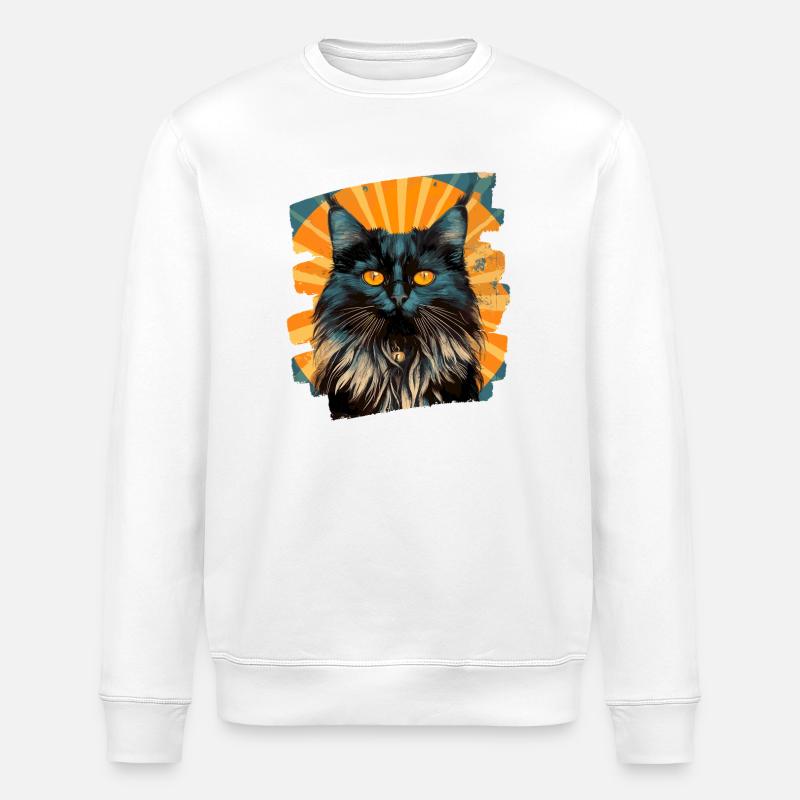 Maine coon - Sweat bio ROLLER Stanley/Stella Unisexe - blanc