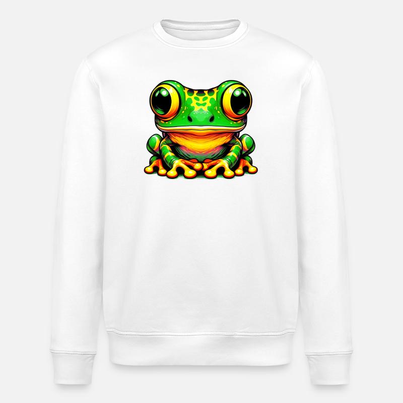Grenouille - Sweat bio ROLLER Stanley/Stella Unisexe - blanc