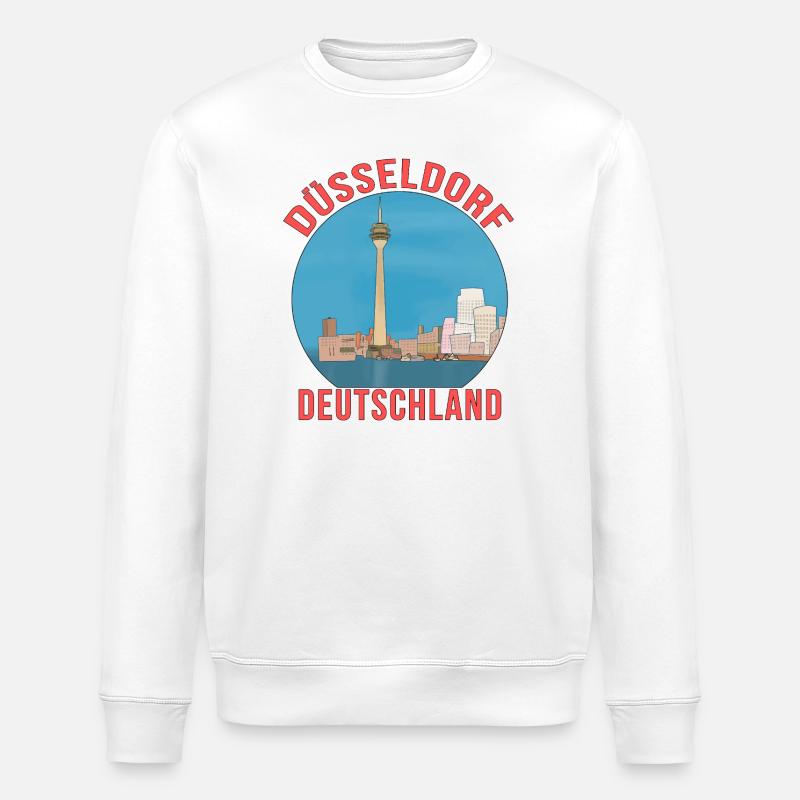Düsseldorf Germany - Stanley/Stella ROLLER Unisex Organic Sweatshirt - white