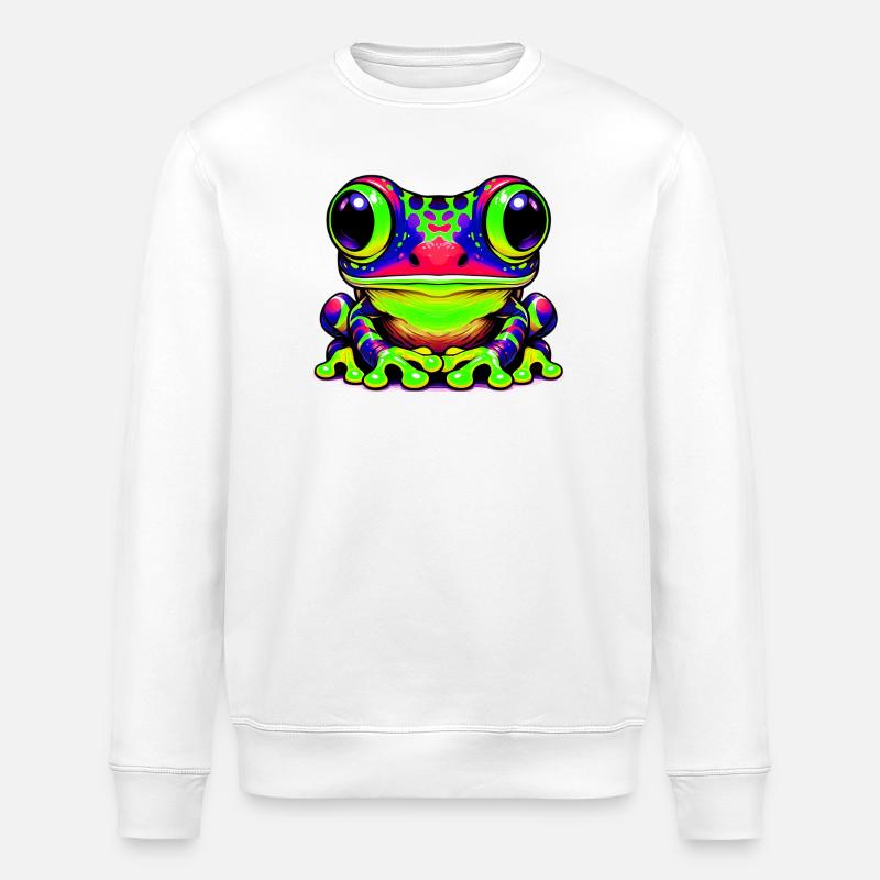 Frosch - Stanley/Stella Unisex Bio-Sweatshirt ROLLER - Weiß