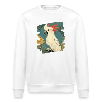 Kakadu - Stanley/Stella Unisex Bio-Sweatshirt ROLLER - Weiß - Vorne - Nik (191cm)