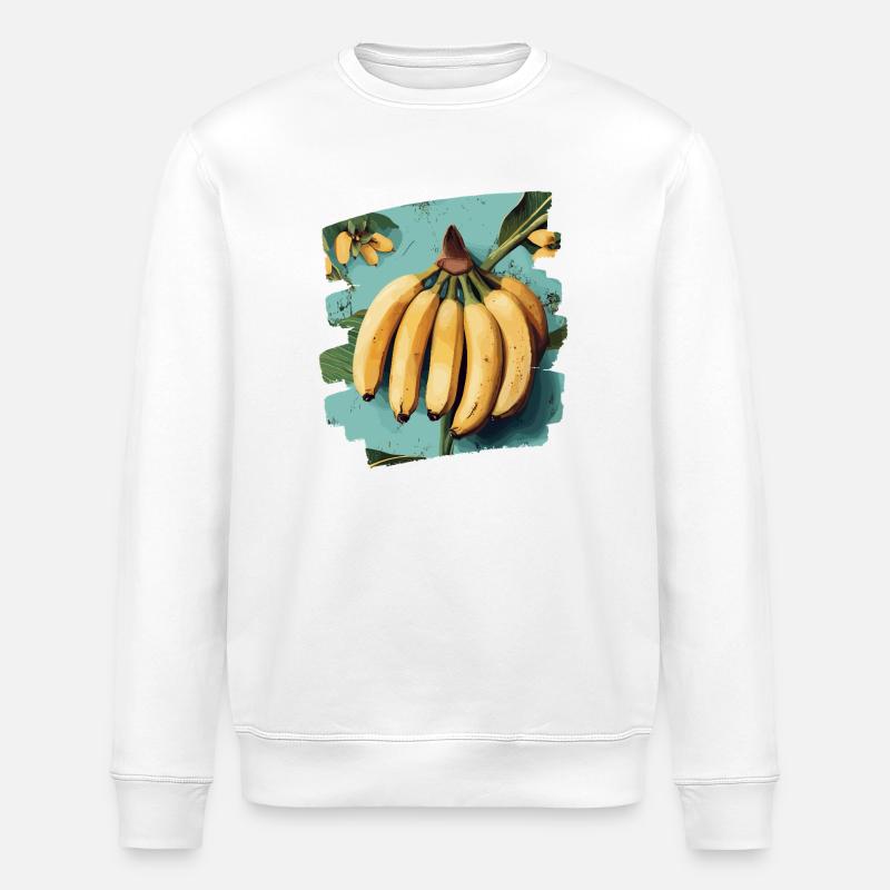 Banane - Stanley/Stella Unisex Bio-Sweatshirt ROLLER - Weiß