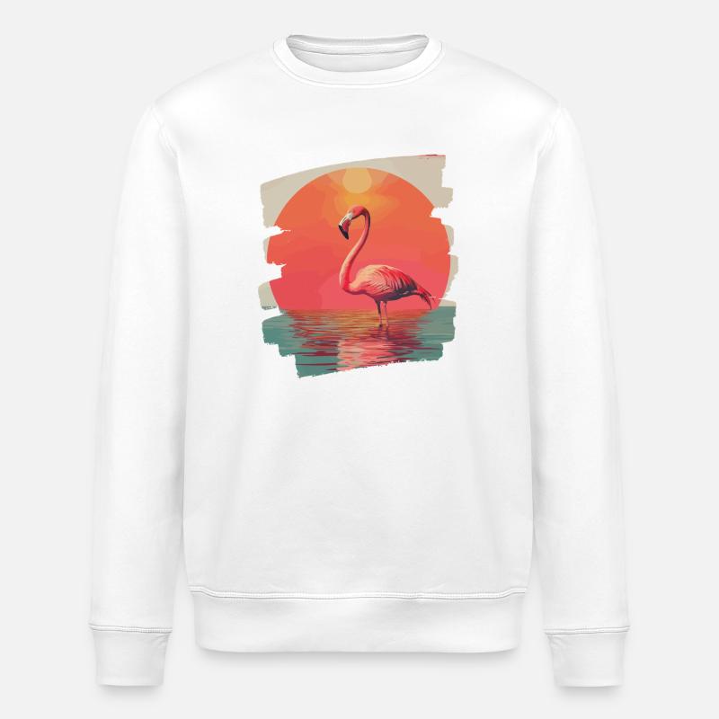 Flamant - Sweat bio ROLLER Stanley/Stella Unisexe - blanc