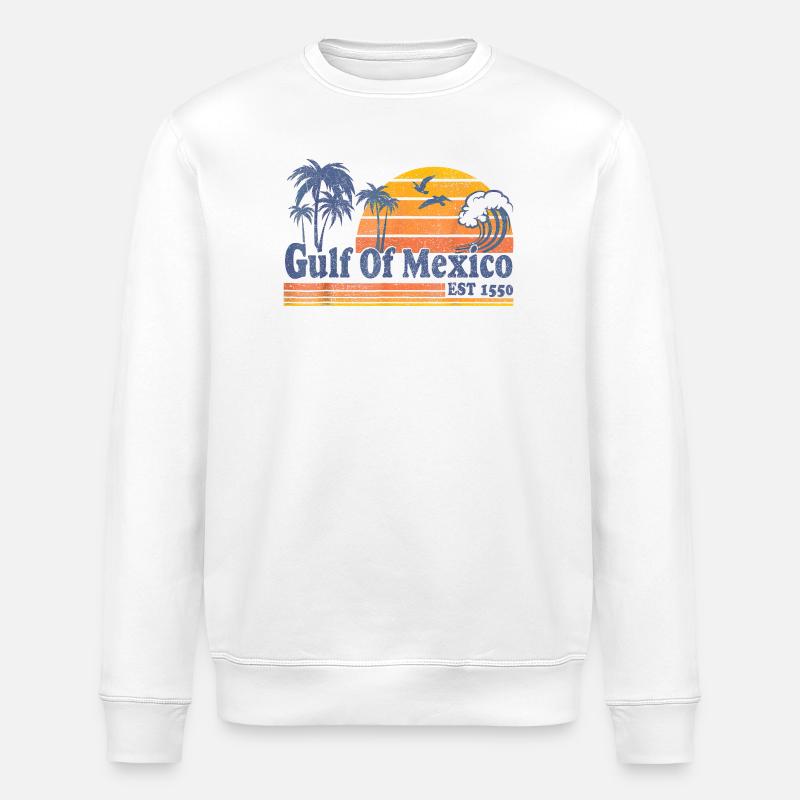 Golfe du Mexique - Sweat bio ROLLER Stanley/Stella Unisexe - blanc