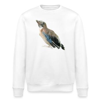 Eichelhäher Jungvogel - Stanley/Stella Unisex Bio-Sweatshirt ROLLER - Weiß - Vorne - Nik (191cm)