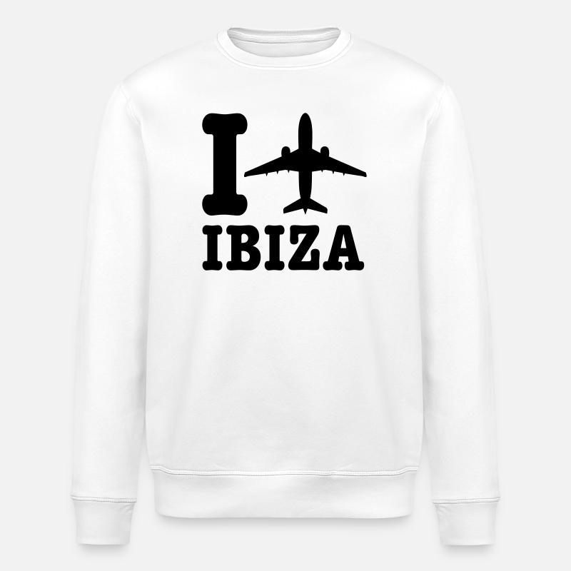 Ibiza Holidays - Stanley/Stella ROLLER Unisex Organic Sweatshirt - white