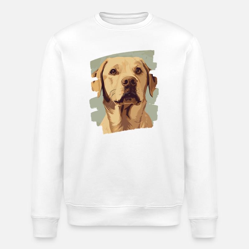 Labrador - Stanley/Stella ROLLER Unisex Organic Sweatshirt - white