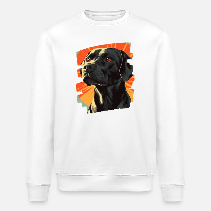 Labrador - Stanley/Stella ROLLER Unisex Organic Sweatshirt - white