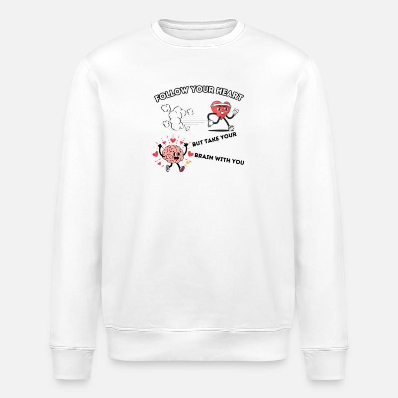 Follow your Heart - Stanley/Stella Unisex Bio-Sweatshirt ROLLER - Weiß