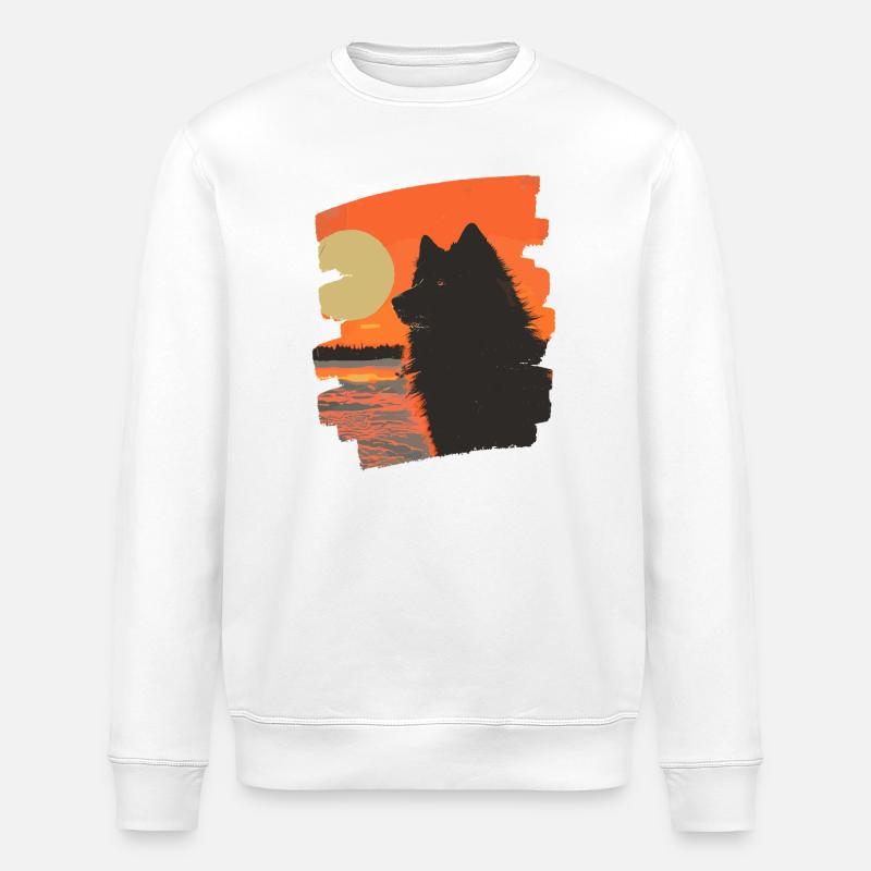 Finnish Lapphund - Stanley/Stella ROLLER Unisex Organic Sweatshirt - white