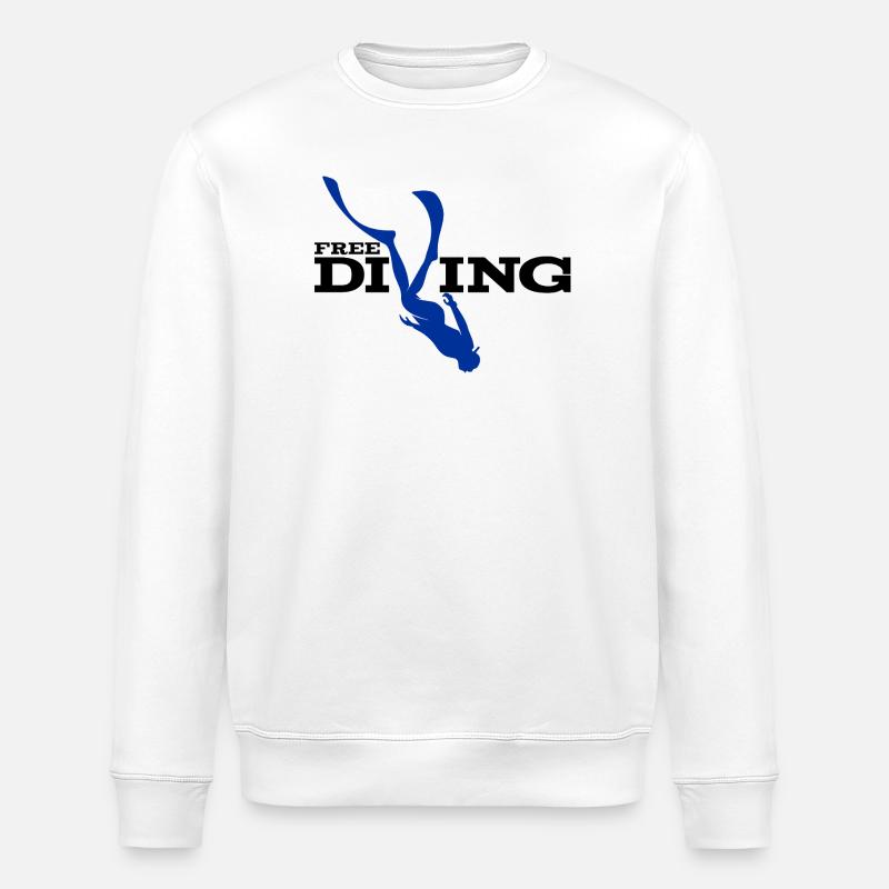 AquaDive Silhouette - Stanley/Stella Unisex Bio-Sweatshirt ROLLER - Weiß