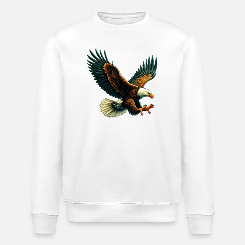 Adler - Stanley/Stella Unisex Bio-Sweatshirt ROLLER - Weiß
