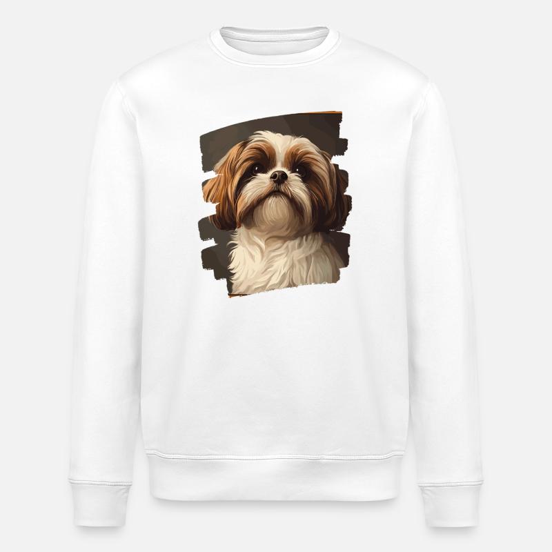 Shih Tzu - Sweat bio ROLLER Stanley/Stella Unisexe - blanc