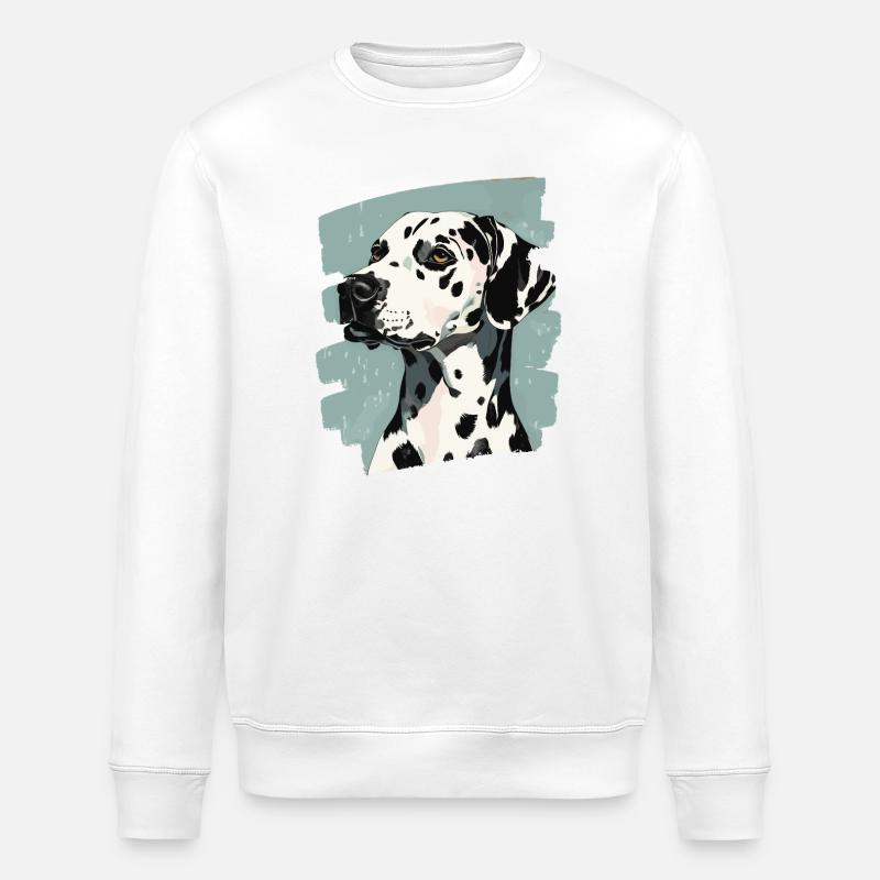 Dalmatiner - Stanley/Stella Unisex Bio-Sweatshirt ROLLER - Weiß