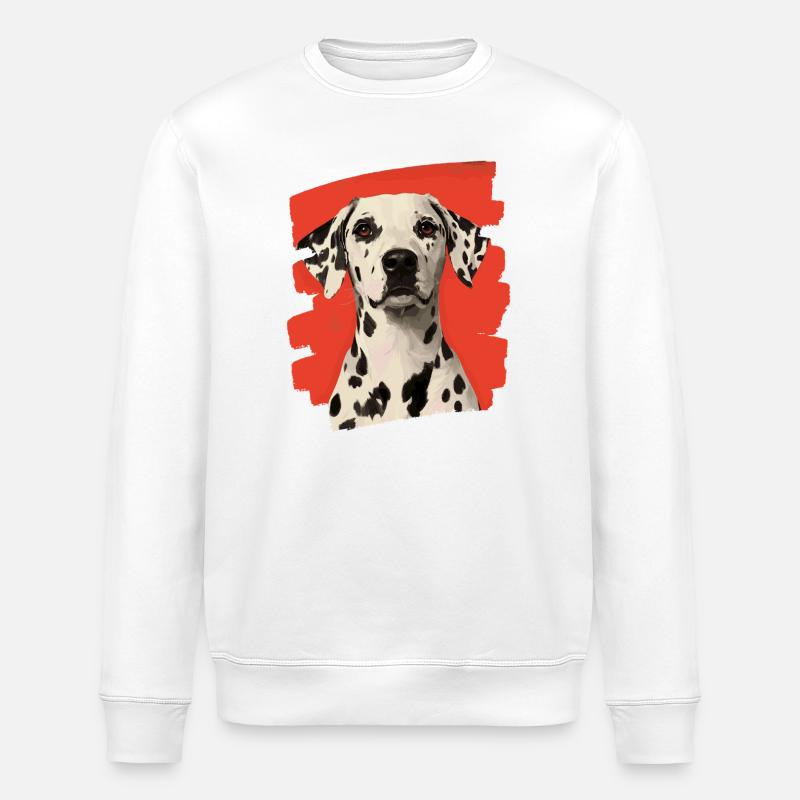 Dalmatiner - Stanley/Stella Unisex Bio-Sweatshirt ROLLER - Weiß