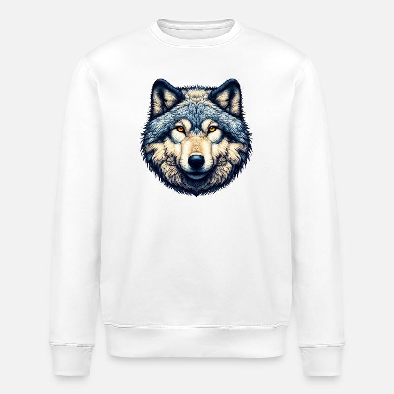 Loup - Sweat bio ROLLER Stanley/Stella Unisexe - blanc