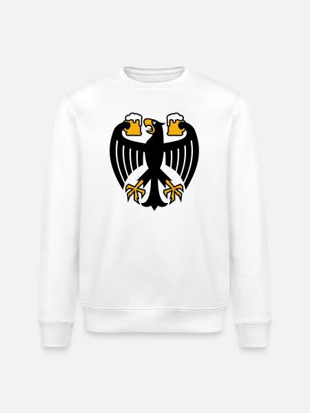 Germany Beer Federal Eagle - Stanley/Stella ROLLER Unisex Organic Sweatshirt - white