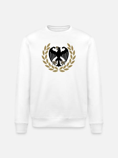 German Weight Lifting Adler - Stanley/Stella ROLLER Unisex Organic Sweatshirt - white