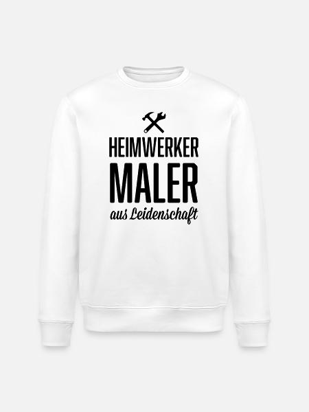 Heimwerker Maler - Stanley/Stella Unisex Bio-Sweatshirt ROLLER - Weiß