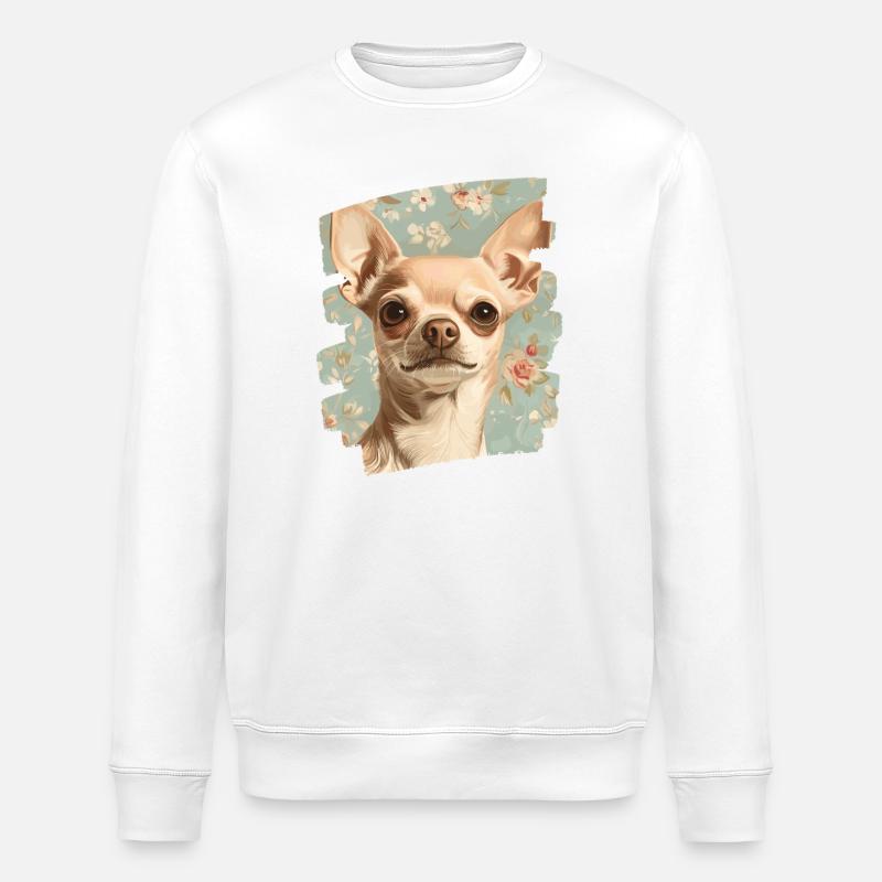 Chihuahua - Stanley/Stella Unisex Bio-Sweatshirt ROLLER - Weiß