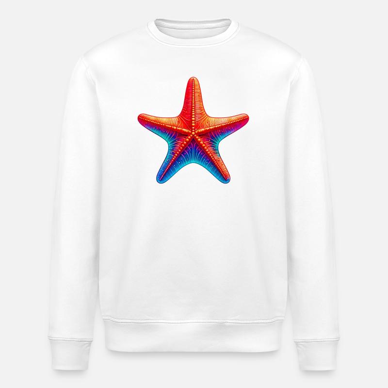 Starfish - Stanley/Stella ROLLER Unisex Organic Sweatshirt - white
