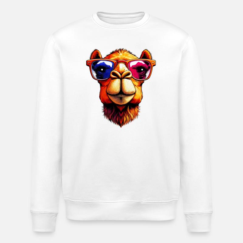 Camel - Stanley/Stella ROLLER Unisex Organic Sweatshirt - white