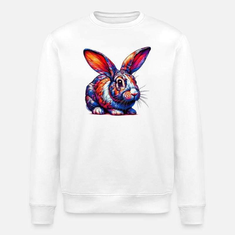 Lapin - Sweat bio ROLLER Stanley/Stella Unisexe - blanc