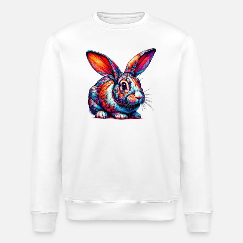 Lapin - Sweat bio ROLLER Stanley/Stella Unisexe - blanc