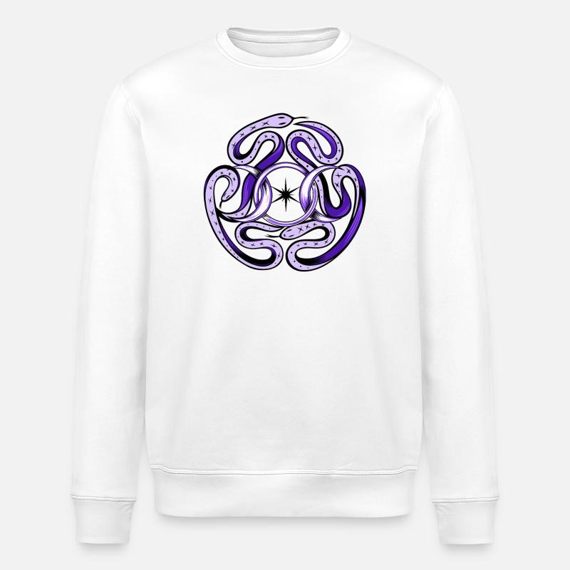 Serpents d’Hécate - Sweat bio ROLLER Stanley/Stella Unisexe - blanc