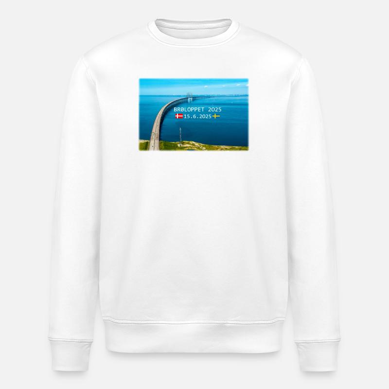 BROLOPPET 2025 - Stanley/Stella Unisex Bio-Sweatshirt ROLLER - Weiß