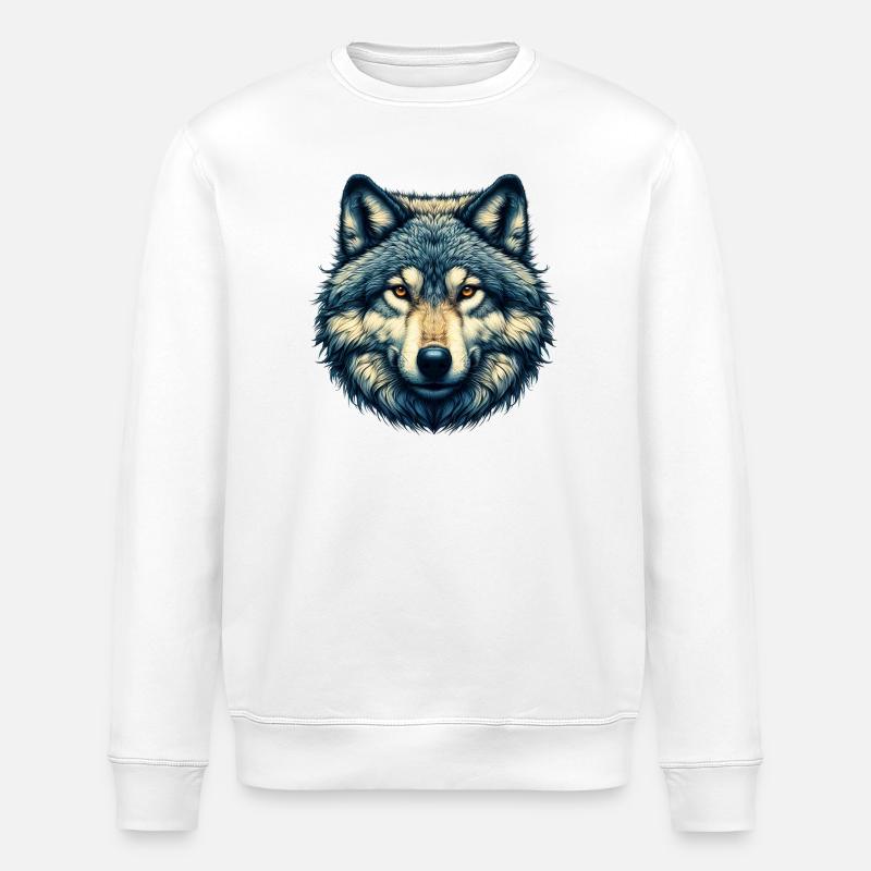 Wolf - Stanley/Stella Unisex Bio-Sweatshirt ROLLER - Weiß