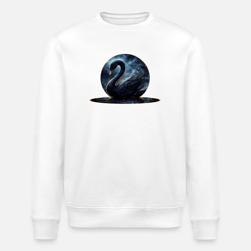 Galactic Grace : Le Cygne Noir - Sweat bio ROLLER Stanley/Stella Unisexe - blanc