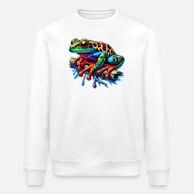 Grenouille - Sweat bio ROLLER Stanley/Stella Unisexe - blanc