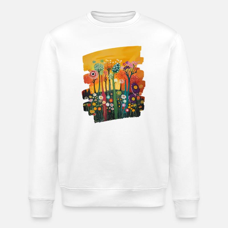Spring Spring Beginning Flower Flowers - Stanley/Stella ROLLER Unisex Organic Sweatshirt - white