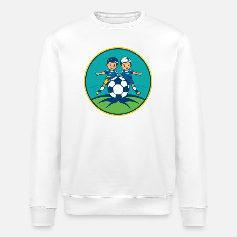 Fußball F-Jugend - Stanley/Stella Unisex Bio-Sweatshirt ROLLER - Weiß