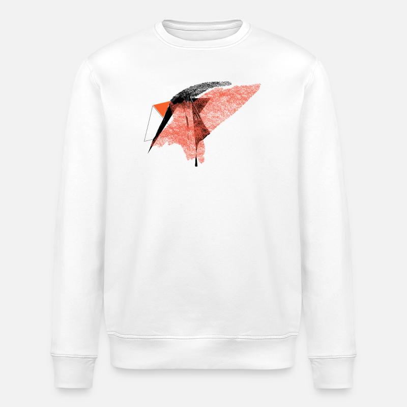 Feueratem der Geometrie - Stanley/Stella Unisex Bio-Sweatshirt ROLLER - Weiß