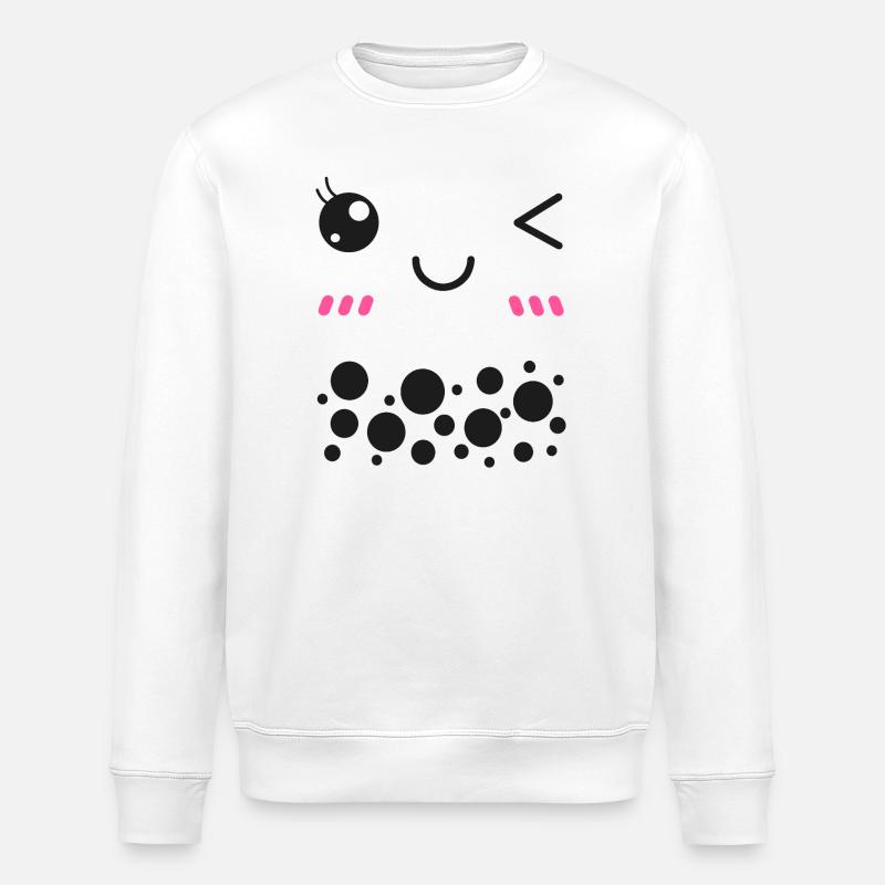 Bubble Tea - Stanley/Stella ROLLER Unisex Organic Sweatshirt - white