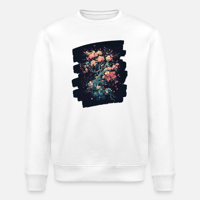 Spring Spring Beginning Flower Flowers - Stanley/Stella ROLLER Unisex Organic Sweatshirt - white