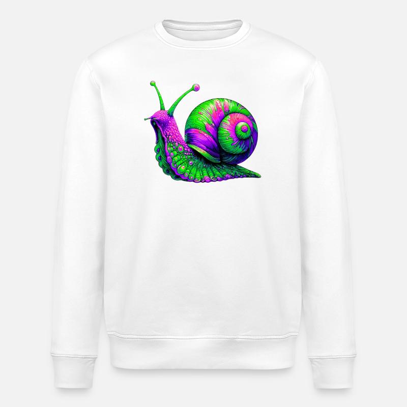 Escargot - Sweat bio ROLLER Stanley/Stella Unisexe - blanc
