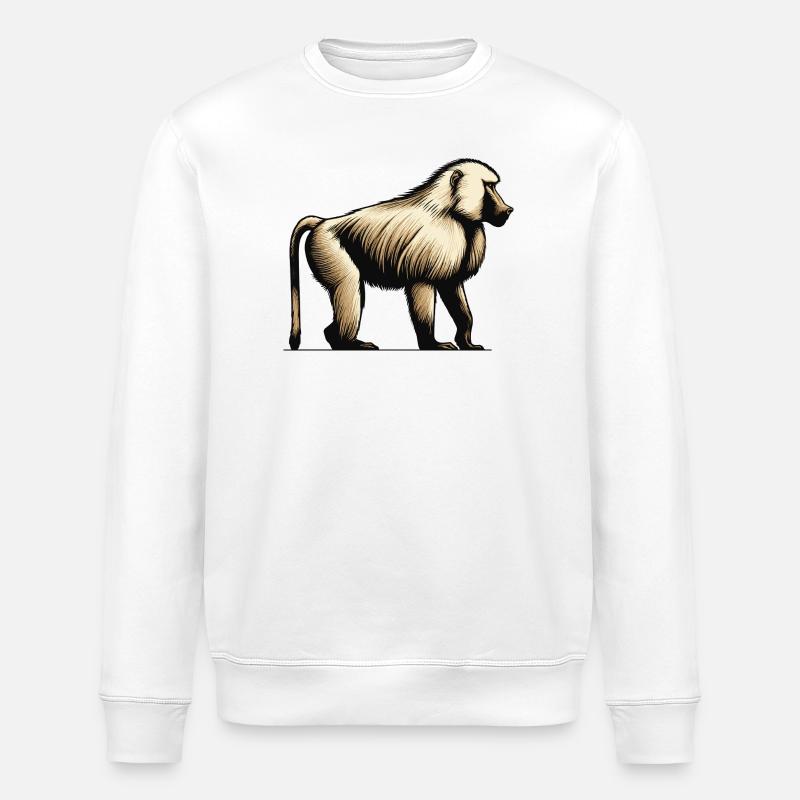 Pavian - Stanley/Stella Unisex Bio-Sweatshirt ROLLER - Weiß
